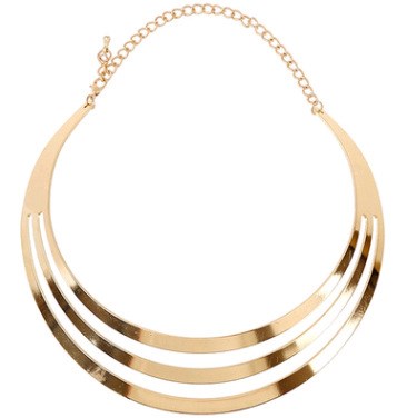 歐美時尚 牌子金屬質(zhì)感夸張朋克街拍潮人鏤空女項(xiàng)圈/項(xiàng)鏈 N019