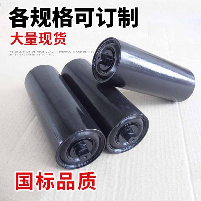 高壽命塑料托輥 力通89輸送機(jī)滾筒托輥 不銹鋼摩擦螺旋托輥廠家