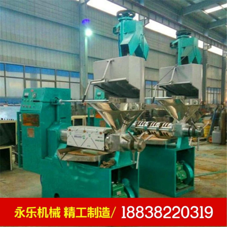 冷熱兩用螺旋榨油機廠家直供 陜西菜籽花生大豆多功能大型榨油機