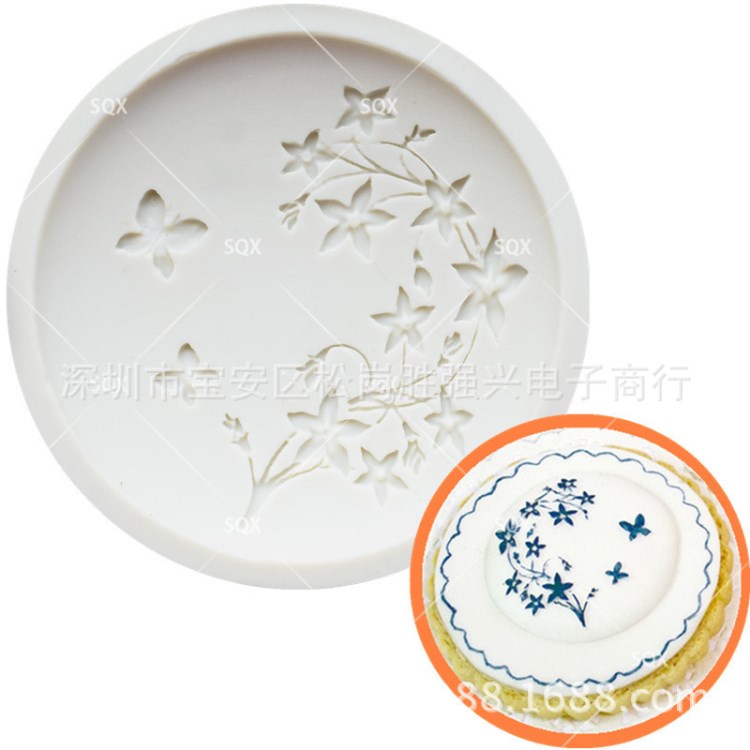 新品到貨花從杯子硅膠模具 蛋糕烹飪工具 蛋糕裝飾模具 SQ1784