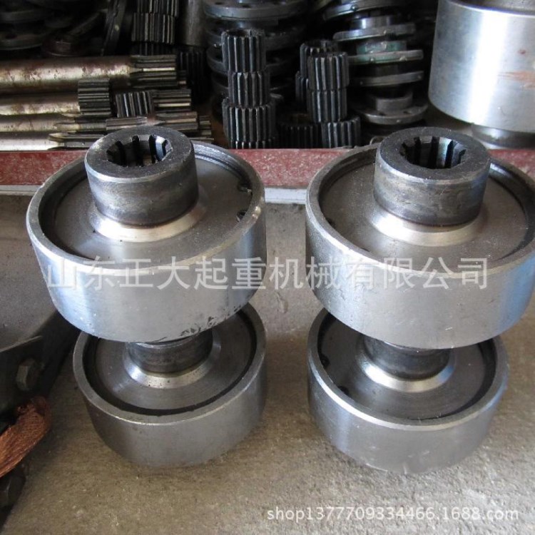 現貨出售起重機內外齒聯軸器加工定制各種尺寸電動葫蘆聯軸器