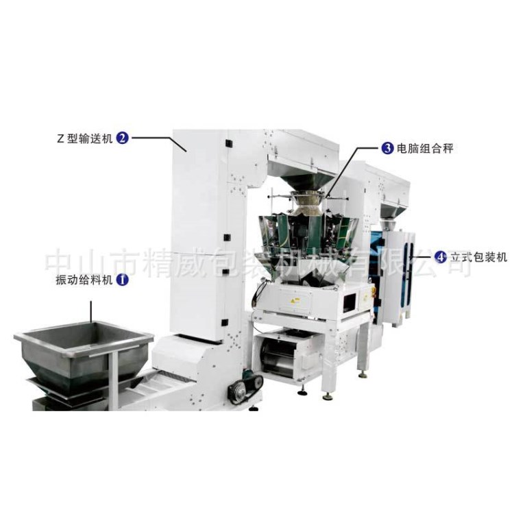 精威堅果顆粒稱重包裝機 兩次送料（少高度）立式包裝系統