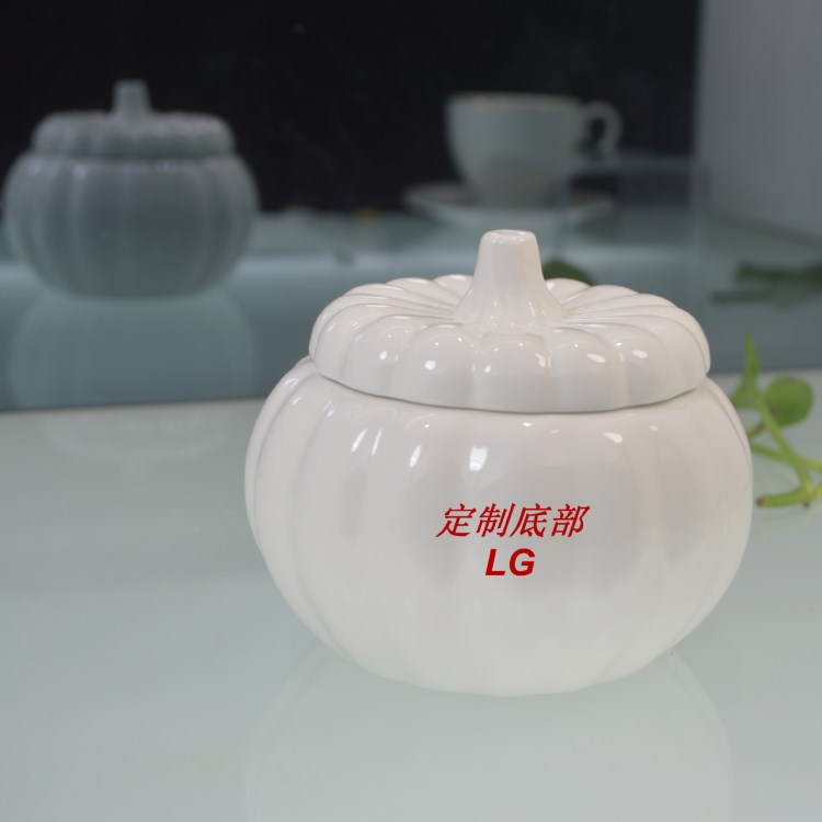 湯盅白陶瓷南瓜盅燕窩燉盅參盅后廚陶瓷套裝創意特色定制logo