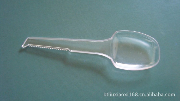 廠家直銷鋸齒勺子塑料 食品級塑料勺子 鋸齒塑料勺 冰淇淋勺