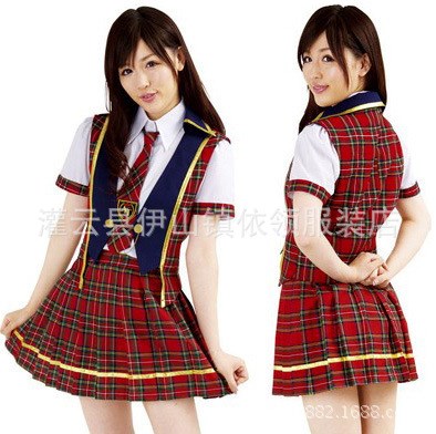 日本人氣偶像AKB48組合同款短袖學(xué)生服學(xué)生裝動(dòng)漫表演服舞臺(tái)裝