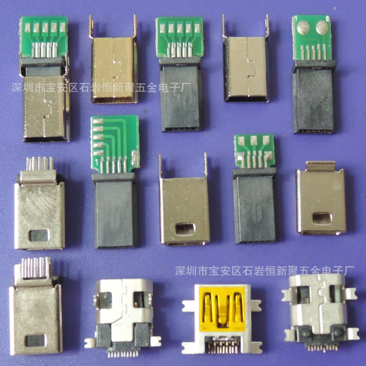 mini usb10p焊接板7/8/9/10适用于耳机头 usb10p端子