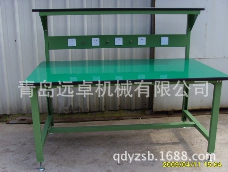 山東煙臺PVC防靜電工作臺，電子電器工作桌，操作臺