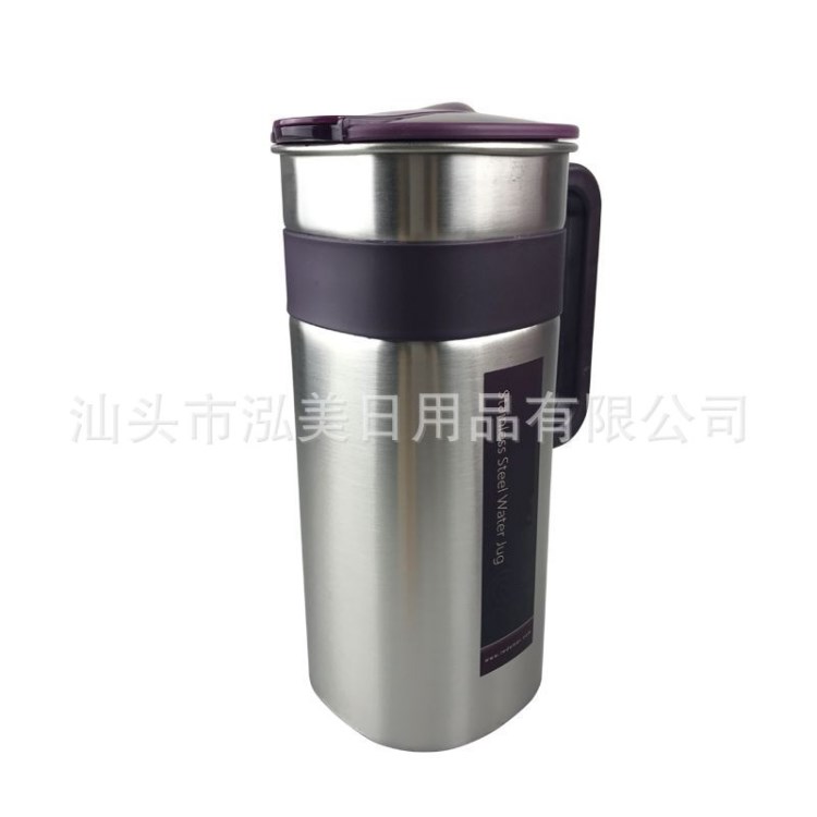 廠價直銷韓式不銹鋼保溫水壺家用冷水壺咖啡壺餐廳茶壺套裝+水杯