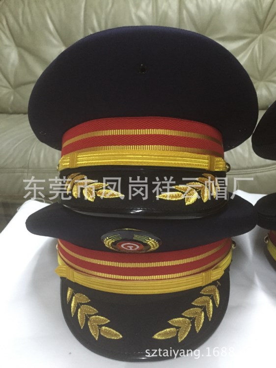 加工訂做大蓋帽，軍帽，士兵帽，鐵路制服帽