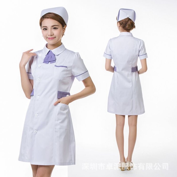 定制護(hù)士服夏季短袖韓式整形服牙科ICU室口腔醫(yī)院護(hù)士美容院工裝