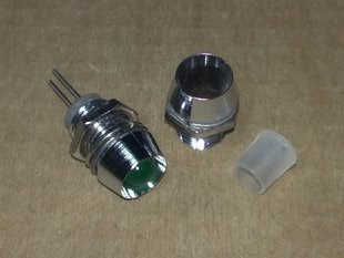 LED燈座5MM銅套F5燈套隔離柱間隔柱LED發光二極管燈罩信號金屬座
