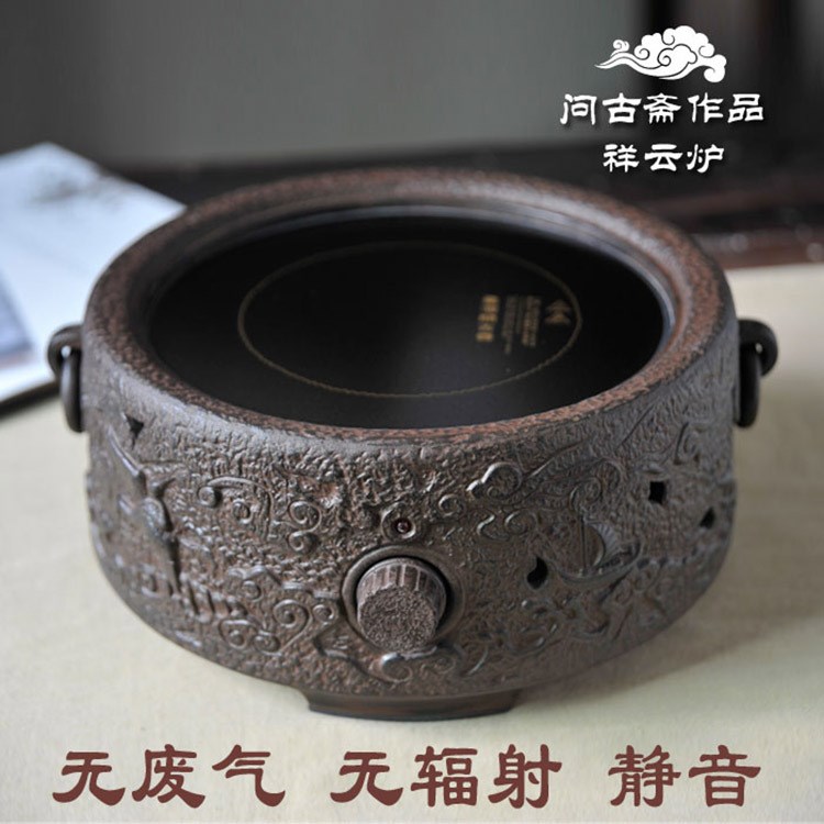 廠家批發(fā)智能陶土電陶爐家用電茶爐鐵壺銅壺煮茶爐茶具茶道煮茶器