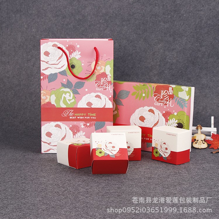 生產(chǎn)批發(fā)印刷西點(diǎn)烘焙食品包裝禮品盒套裝精美中秋月餅包裝盒定做