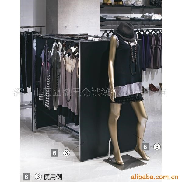 [精品]供應(yīng)服裝陳列架、中島架、專賣店貨架 品牌男女裝展示架