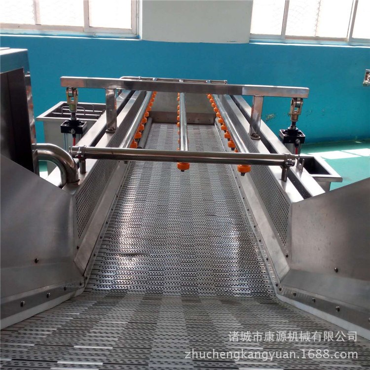 諸城廠家直銷 臥式果蔬清洗機 小彎角清洗 翻浪清洗