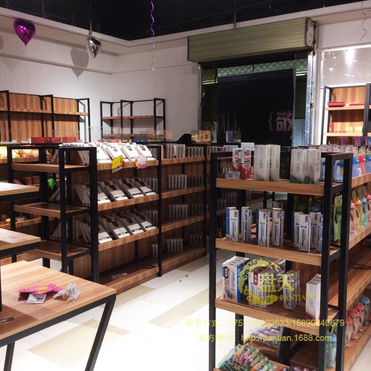 【廠家直銷】定做超市雙面精品貨架展示架 超市酒柜