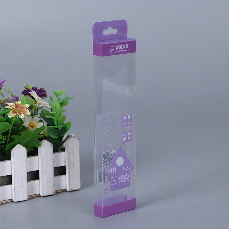 工廠直銷pvc彩色印刷文具包裝盒可定制批發(fā)環(huán)保pp塑料有蓋包裝盒