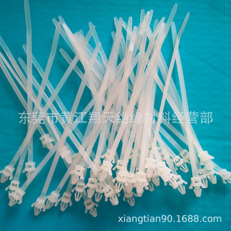 插銷(xiāo)束線帶 固定扎帶 自鎖式束帶 塑膠綁帶 平頭束帶 標(biāo)牌扎線帶