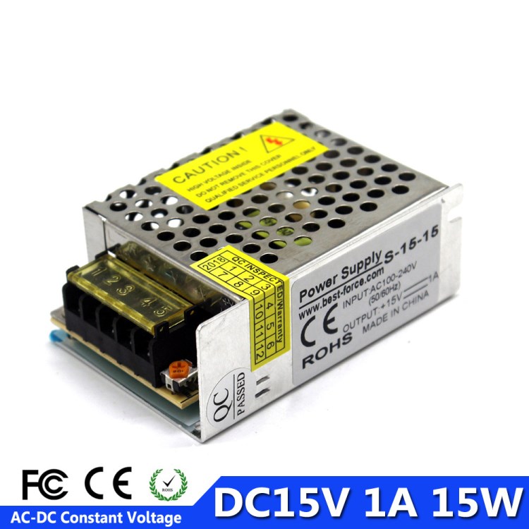 S-15-15显示屏开关电源 LED发光字模组直流电源 DC15V1A15W电源