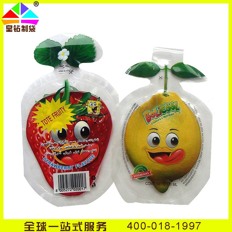 深圳廠家批發(fā)生產(chǎn)休閑食品果凍飲料異形包裝袋 可彩印