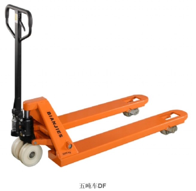 5-7噸手動液壓叉車 5T拖盤搬運車 側向行走制動搬運車