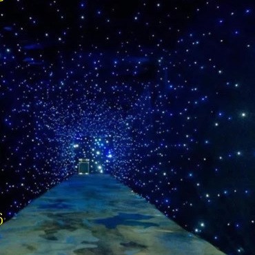 LED發光背景幕布 星星幕布 星光幕布 舞臺演出晚會 可定做尺寸