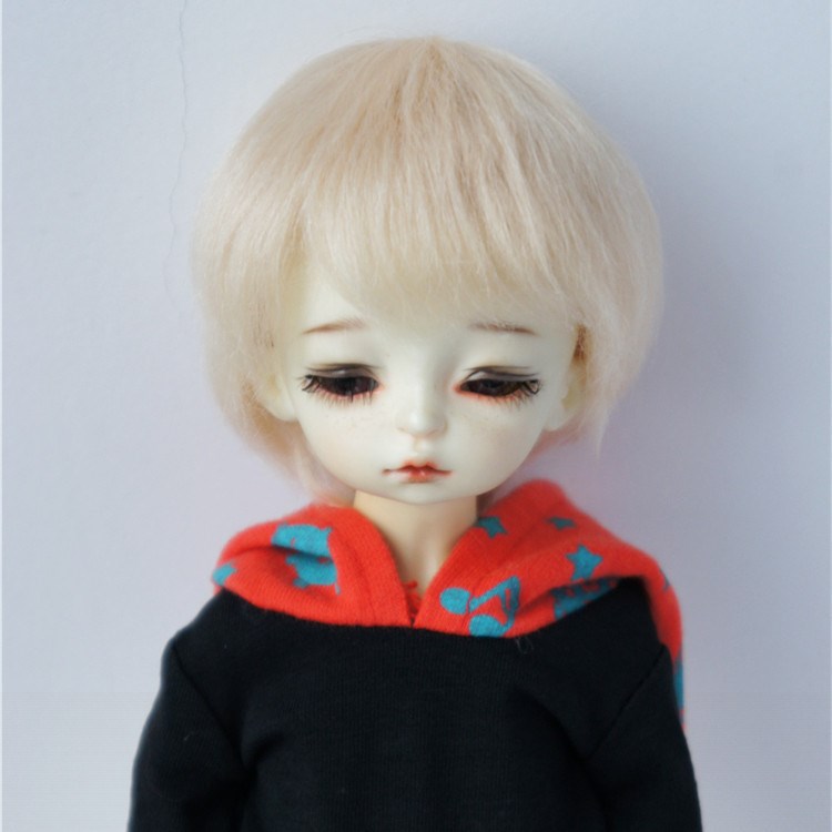 巨尤素 BJD/小布娃娃假發(fā) 馬海毛天使卷小短毛 新款（JD293）