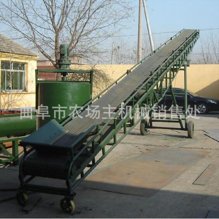 皮帶升降輸送機(jī)  不同型號不跑偏 糧食皮帶移動式生產(chǎn)