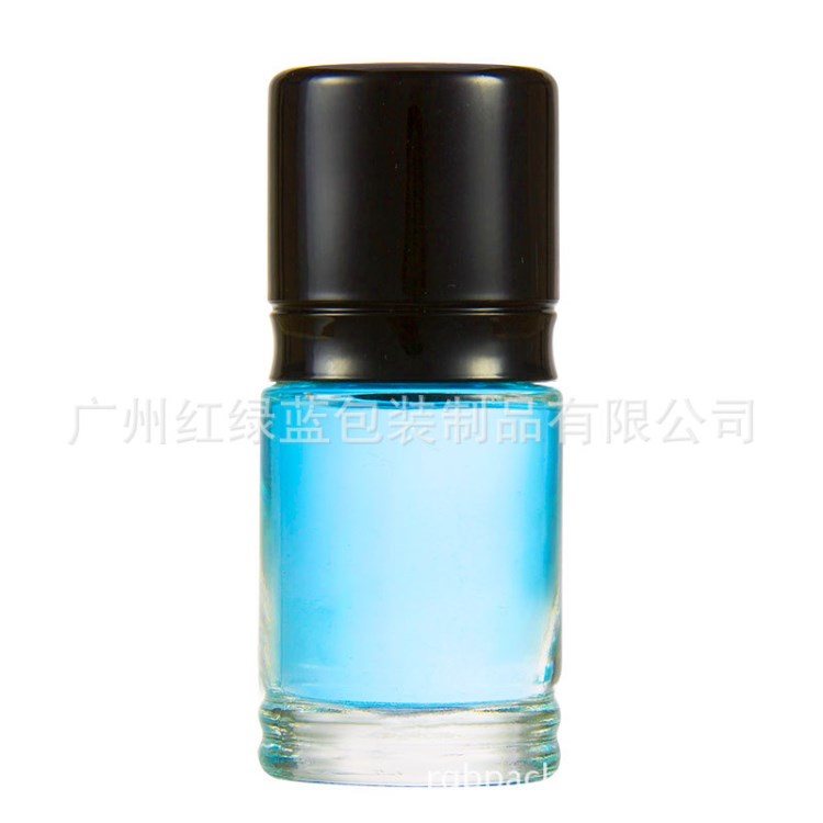 PP黑色塑料瓶管新款圓柱形指甲油瓶帶毛刷10ml 15ml甲油光瓶