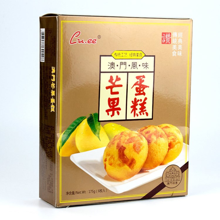 香港零食 芒果蛋糕營養(yǎng)早餐下午茶西式糕點175g 6枚入批發(fā)