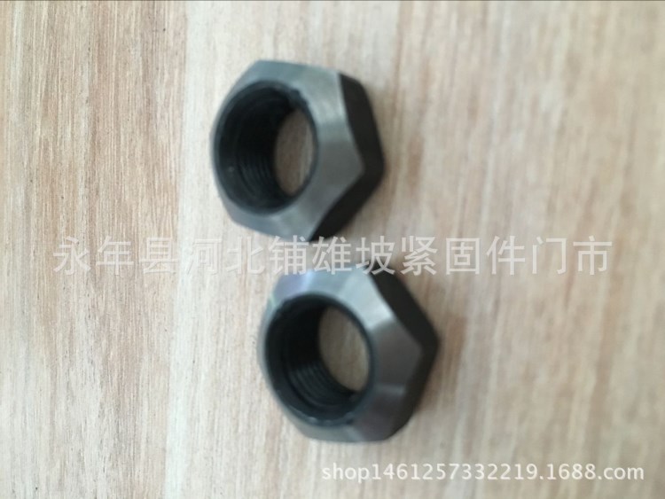 廠家直銷鍍鋅高強度輪胎母球面錐面四方倒角六角螺母加厚螺帽GB