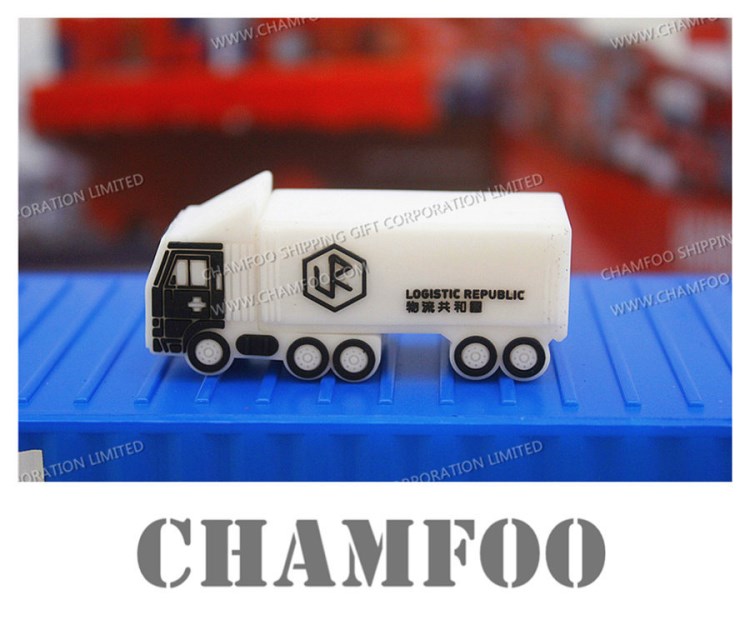 貨柜車(chē)U盤(pán)|汽車(chē)USB|可個(gè)性化訂制|貨柜車(chē)模型U盤(pán)|