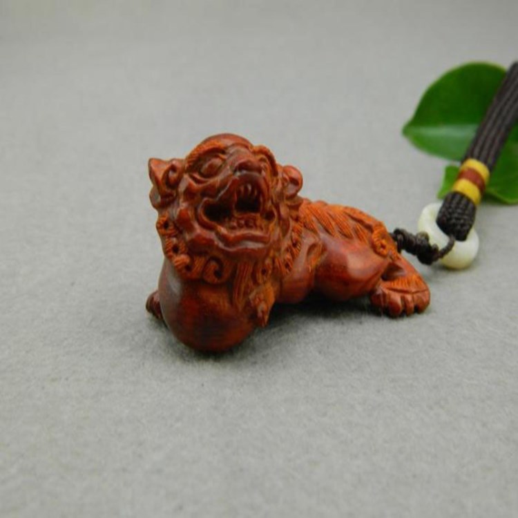 工藝品小獅子 印度小葉紫檀木雕工藝品 把件 掛件/木雕禮品