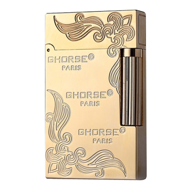 法國ghorse神駿個性定制禮品朗聲打火機創(chuàng)意超薄打火機充氣體