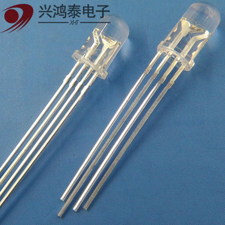 5mmLED直插燈珠 F5全彩四腳RGB三色led發(fā)光二極管 封裝器件led