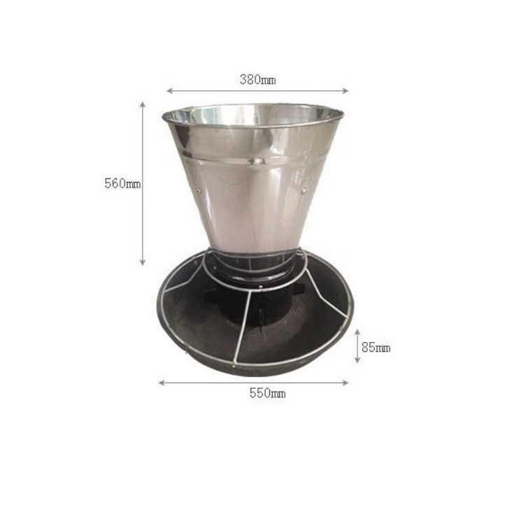 直銷不銹鋼喇叭口豬用料槽錐形豬槽豬用料筒自由采食槽可自由調(diào)節(jié)