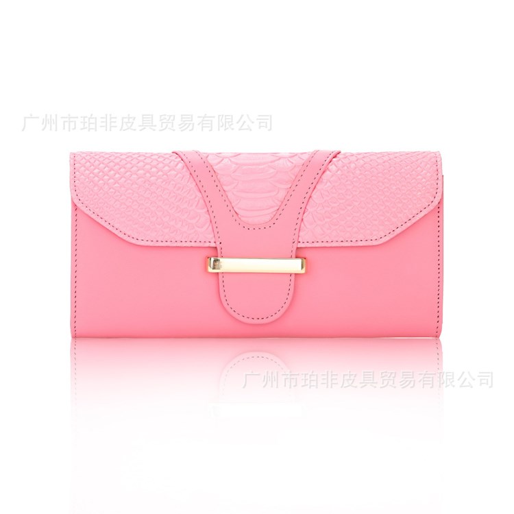 高品質牛二層皮手拿包定做 女士錢包廠家 品牌oem電商批量定制