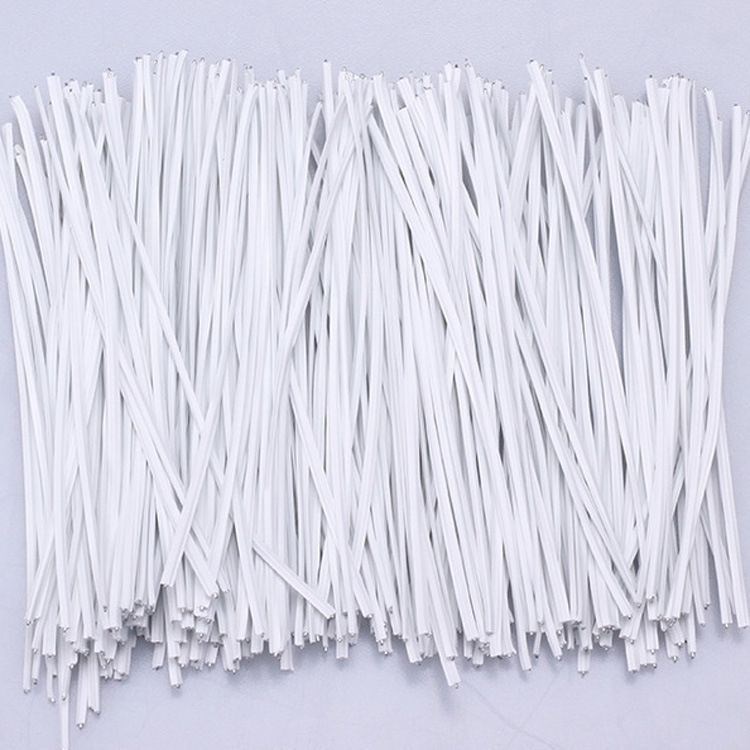 廠價批發(fā)環(huán)保PVC包膠扎線 扎絲 0.5鐵絲扎帶 綁扎繩 皮扎線