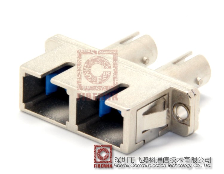 供應SC-ST雙工金屬轉接光纖適配器 光纖連接器 陶瓷插芯 出口品質