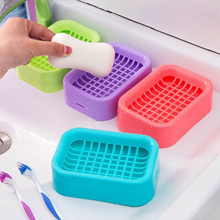 1109KQ瀝水肥皂架衛生間創意皂托香皂架香皂盒網格肥皂盒45g