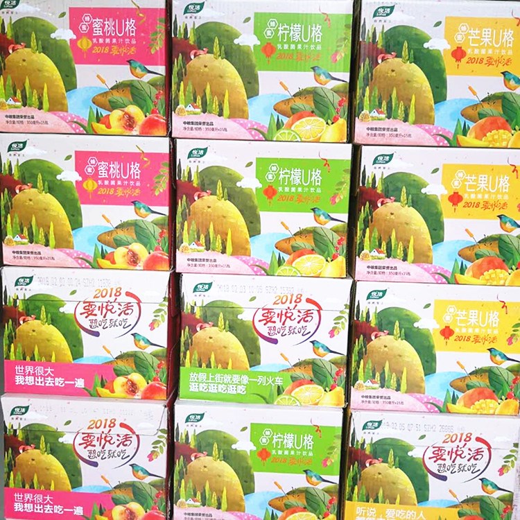 悅活蜂蜜U格 檸檬/芒果/蜜桃U格 350Ml*15瓶