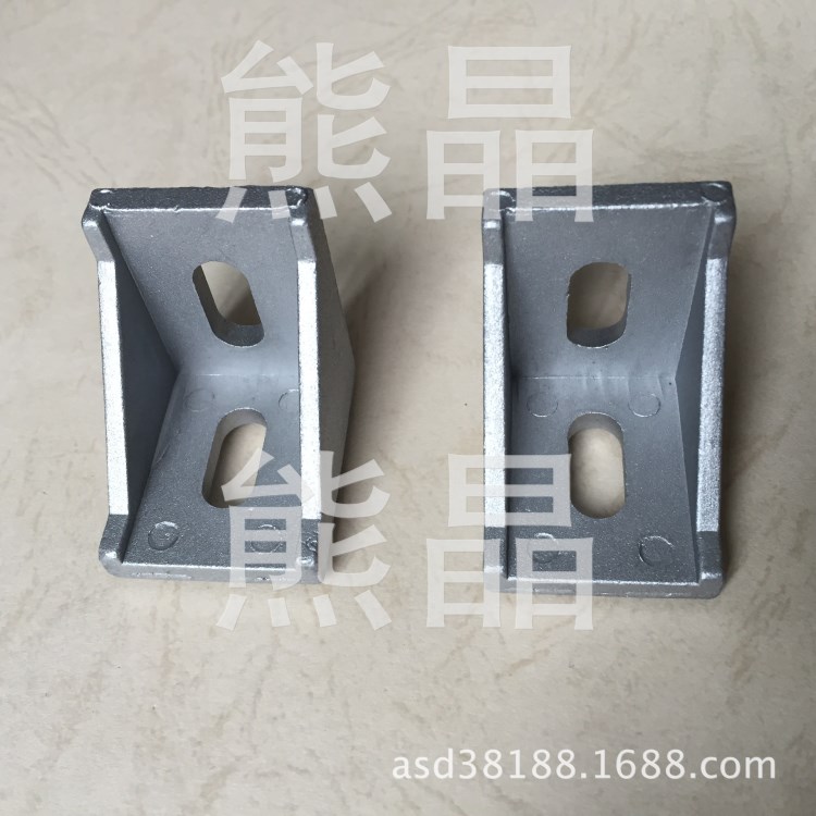 加厚3030鋁角件 型材直角座 加厚角鋁 長(zhǎng)孔式外角碼 三角連接件