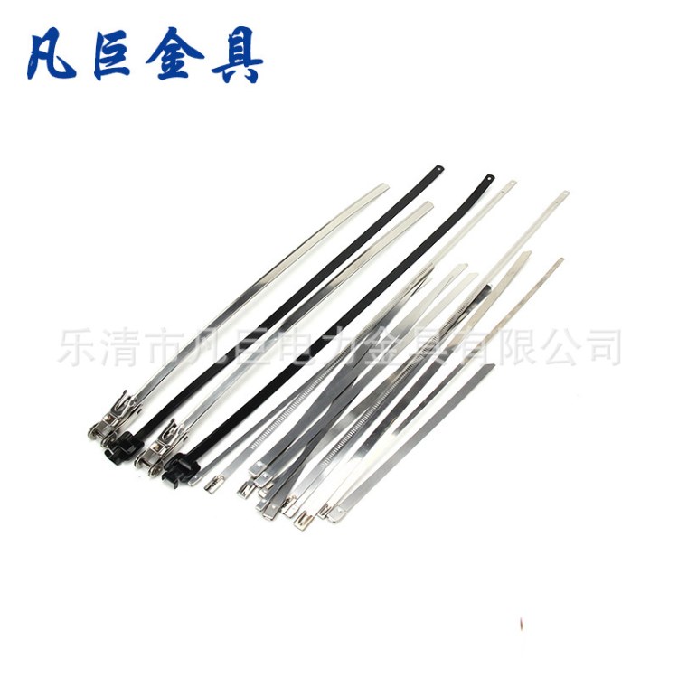 供應不銹鋼扎帶 船用扎帶白鋼珠自鎖式扎帶 防斷裂捆金屬扎帶