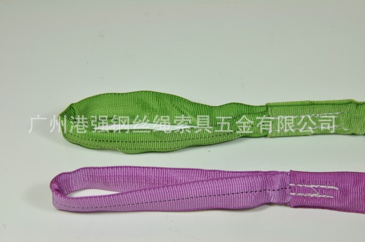 吊貨帶吊裝帶工業(yè)吊圓筒吊帶豬腸帶圓筒雙眼型吊帶20Ton廠家直銷