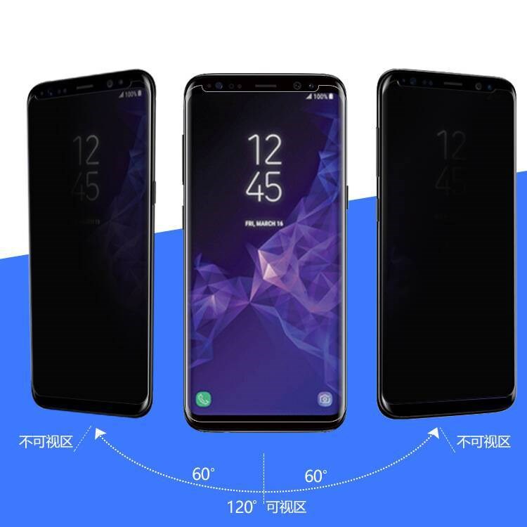 三星 note8 3D曲面全屏防窺膜NOTE 8 熱彎皮套版熱彎防窺玻璃膜