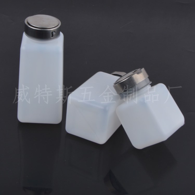 廠家直銷(xiāo)按壓式鋁塑頭帶鋁蓋酒精瓶 泵型塑料瓶 擠壓瓶 點(diǎn)膠瓶