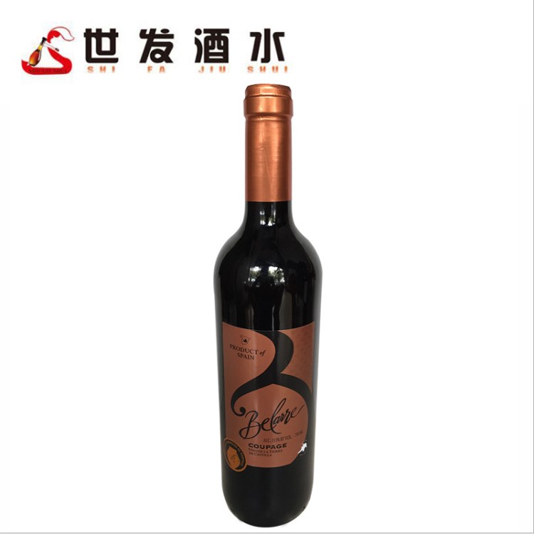 百樂斯紅酒 西班牙原裝 性價(jià)比很葡萄酒1*750ml 廠家