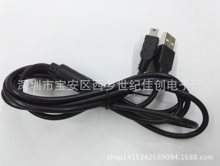 廠家直銷游戲機(jī)PS3手柄充電數(shù)據(jù)線 帶磁環(huán)抗干擾功能 1.8M