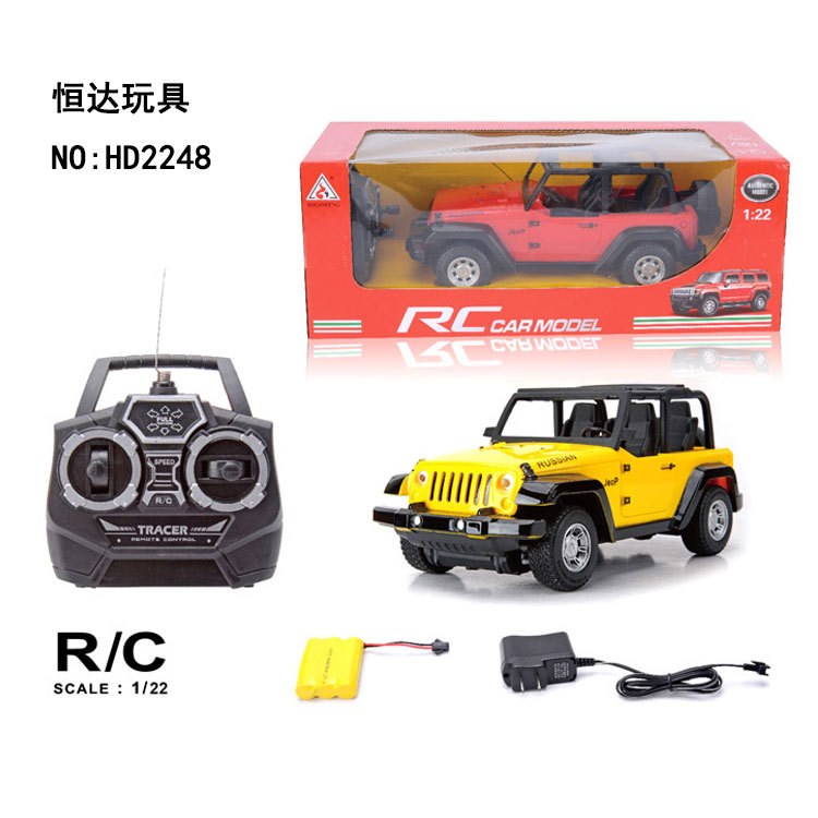 仿真遙控車(chē)模型 1:22越野車(chē)四通道充電玩具車(chē) 仿真越野吉普車(chē)包電