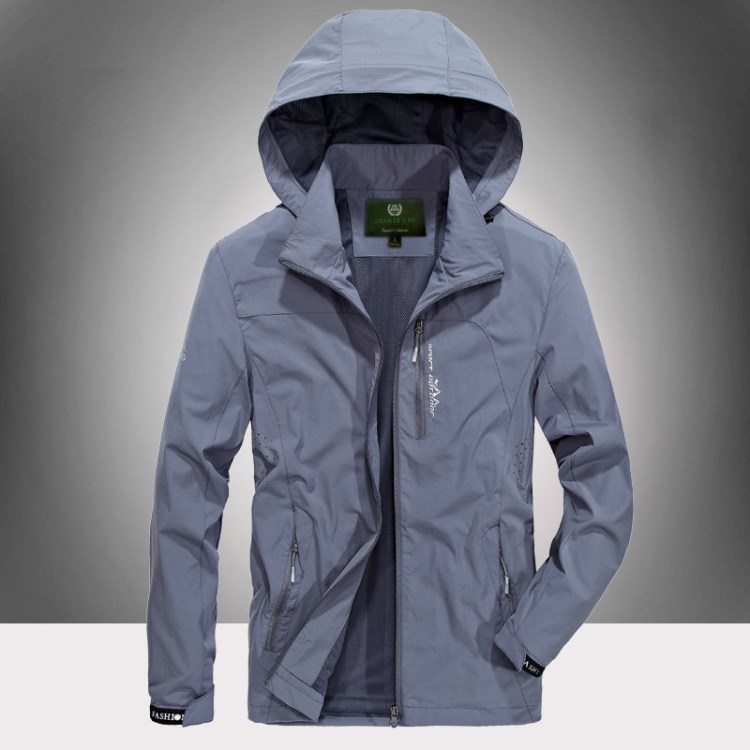 戰地男裝春秋薄款夾克男款休閑寬松色運動速干外套大碼風衣6855